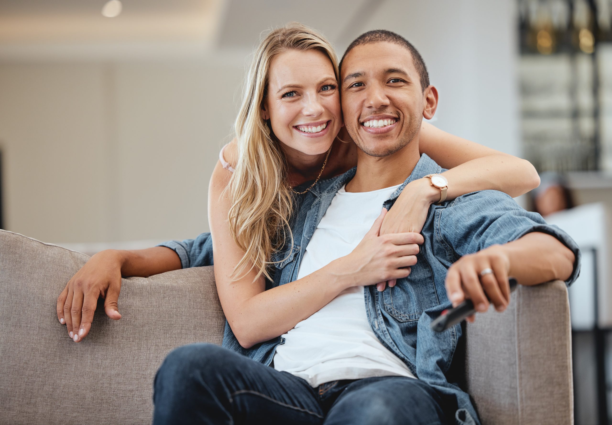 Happy couple who have set up their own SMSF